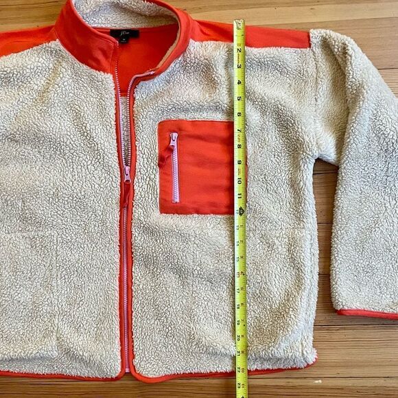 J. Crew superplush Sherpa full zip jacket. Size M. - Picture 12 of 16